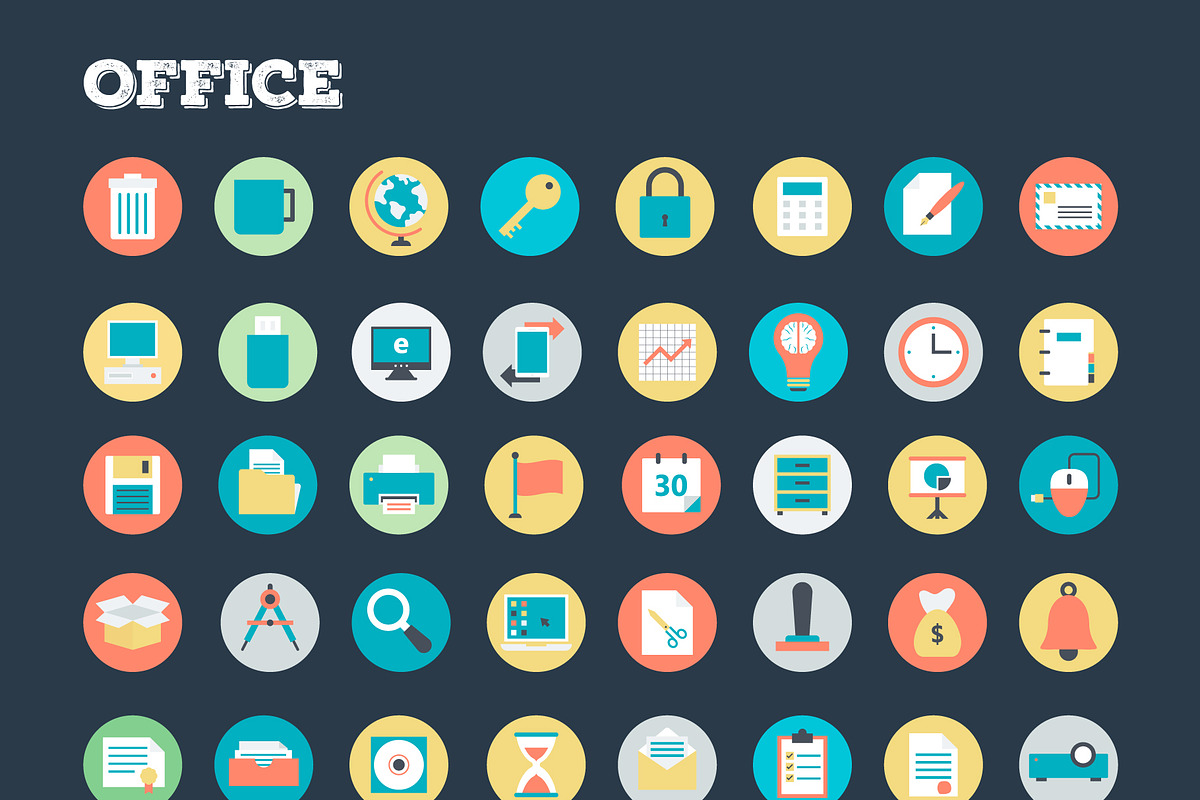 4059 Flat Rounded Vector Icons, a Duotone Icon by Vectors Market (Photo 16 of 21)