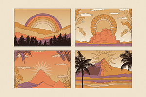 Landscapes - Vector Design Elements