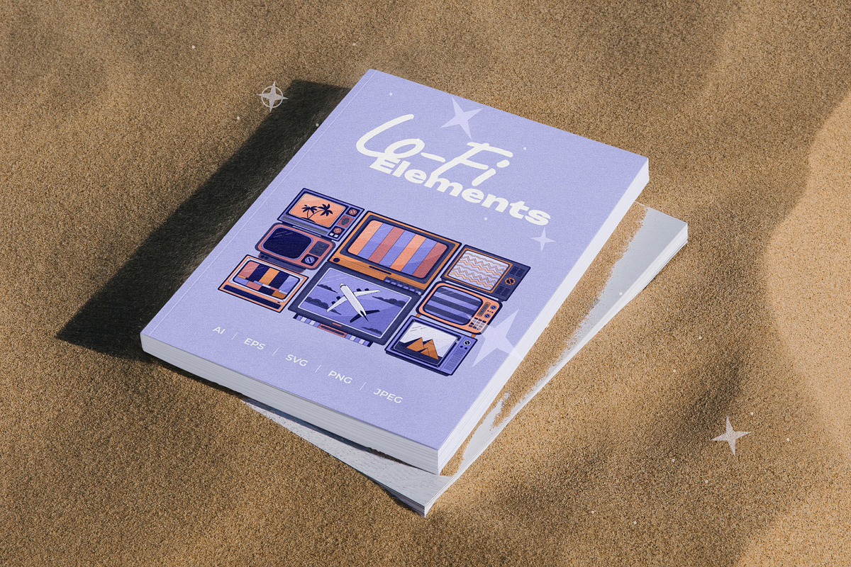 Dreamy Lo Fi Aesthetic Elements Pack, a Decorative Illustration by IMG Visuals (Photo 5 of 8)