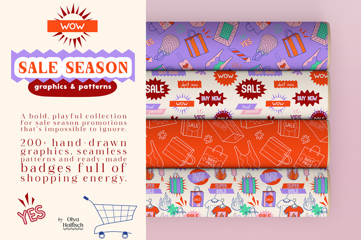 Sale Season Graphics & Patterns, an Object Graphic by Olya Haifisch (Photo 2 of 16)
