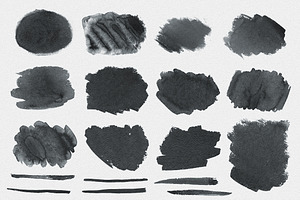 67 Highres Watercolor Ink Brushes