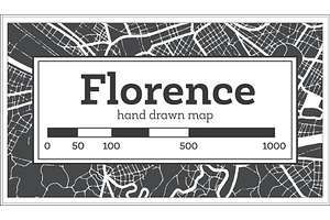 Florence Italy City Map