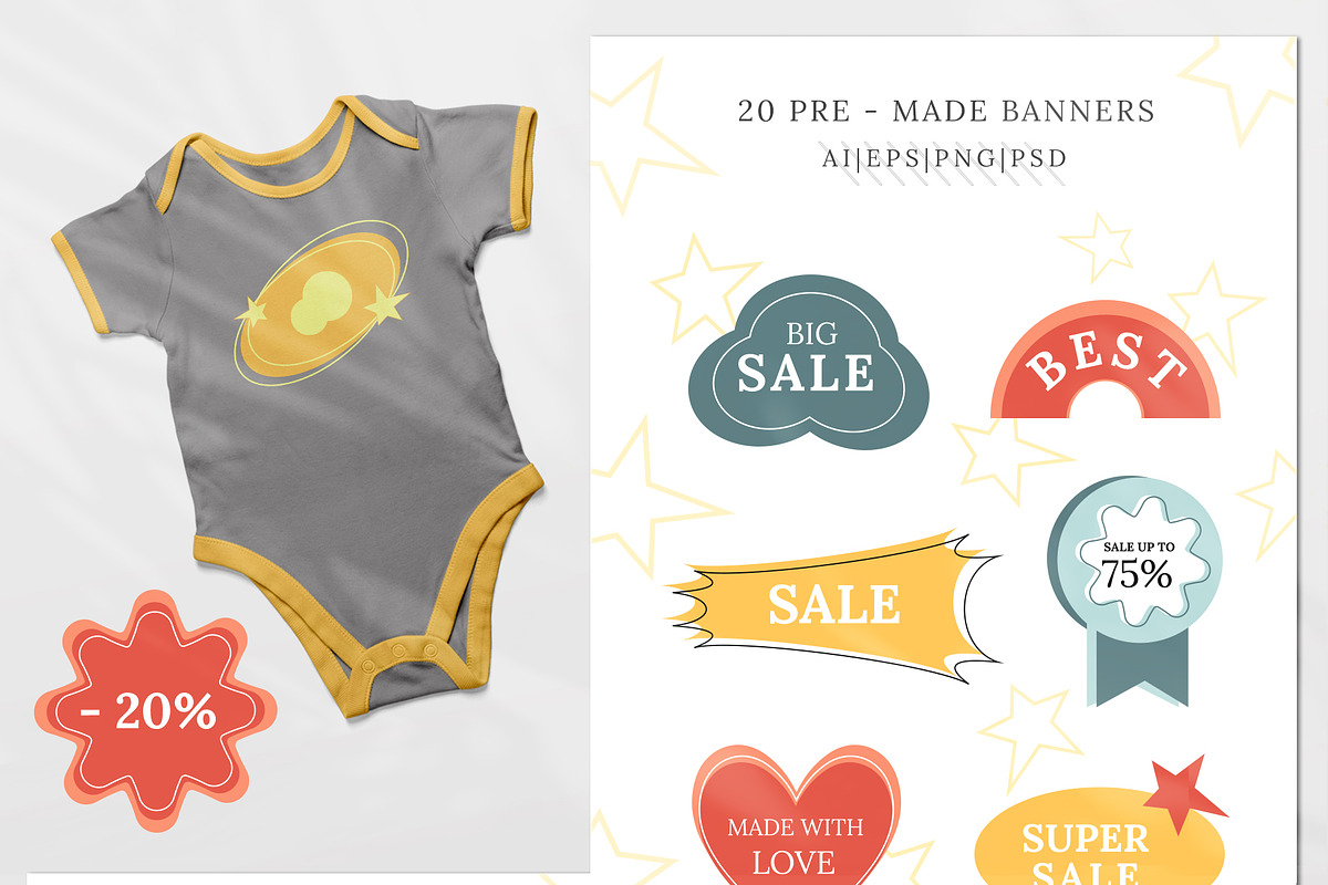 Modern Art - Retro Bundle | 6 in 1, an Object Illustration by Graphic Art (Photo 6 of 18)
