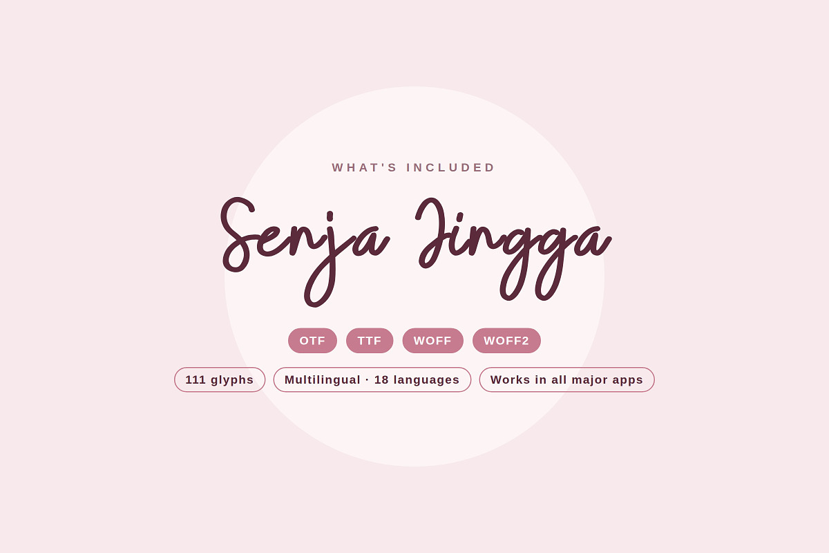Senja Jingga – Script, a Script Font by Gookkis Studio (Photo 12 of 12)
