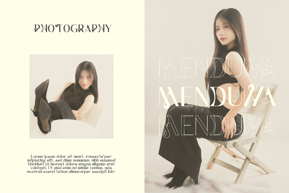 Menduwa - Sans Serif Vintage, a Sans Serif Font by Boril Std (Photo 8 of 12)