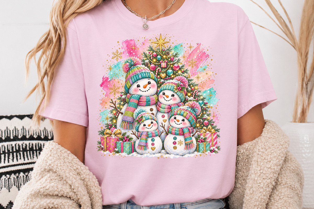 Snowman Family Christmas Sublimation, a Person Illustration by Rose Art (Photo 3 of 4)