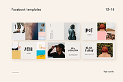 Minimal Facebook post templates, a Social Media Template by Wild Ones (Thumbnail 6 of 10)