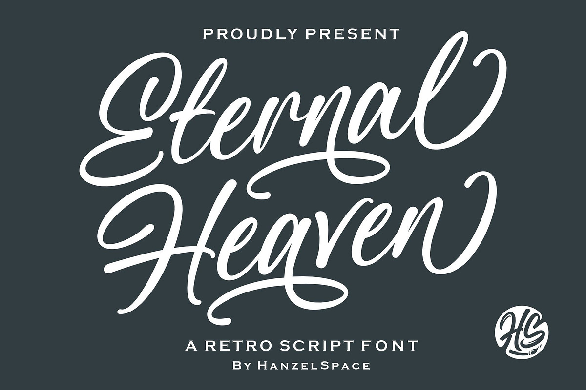 Eternal Heaven - Retro Script Font, a Script Font by HanzelSpace Studio (Photo 1 of 14)