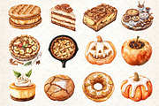 Autumn Dessert Sublimation Clipart, an Illustration by Dream Creation (Thumbnail 2 of 4)