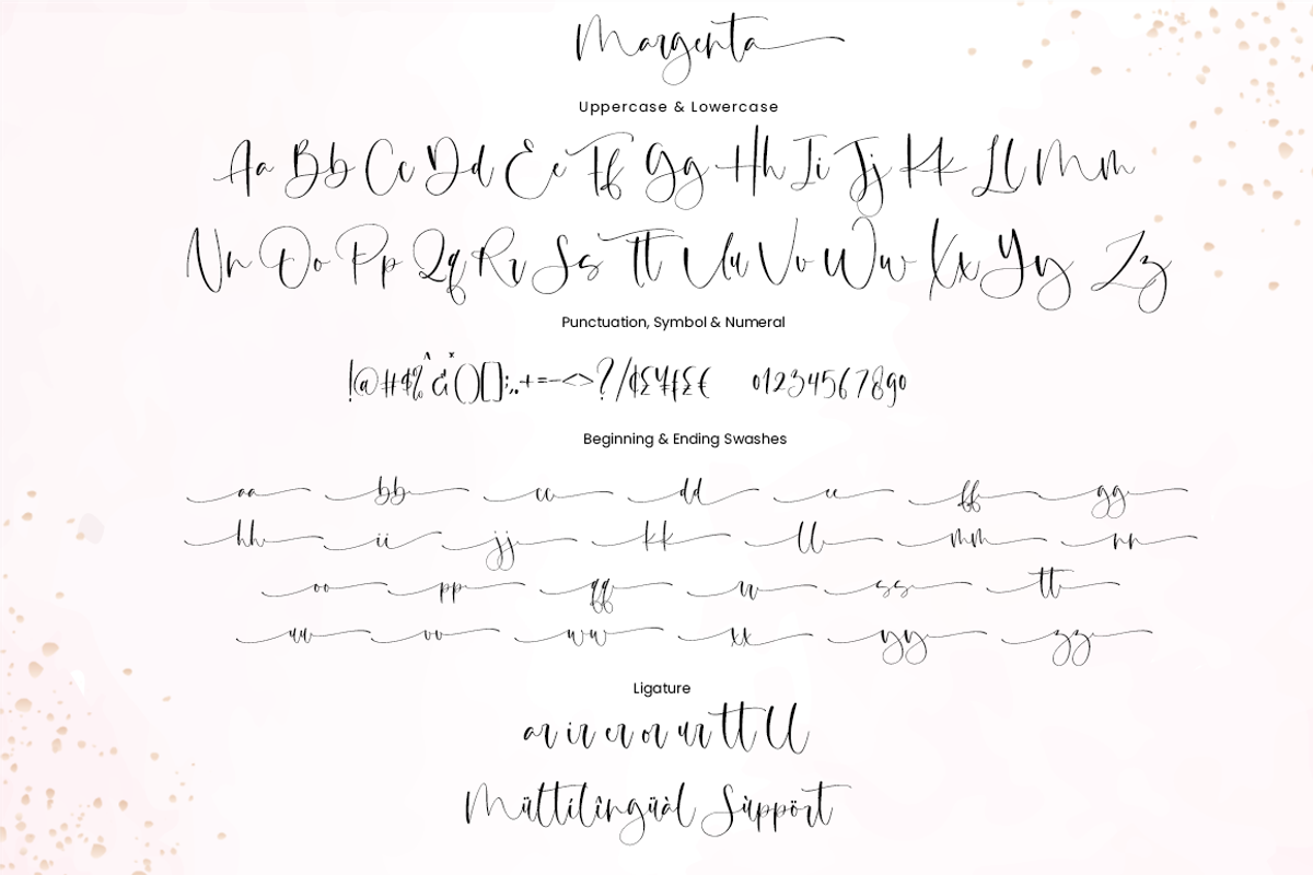 Margenta // Sweet Calligraphy, a Script Font by Sronstudio (Photo 10 of 10)