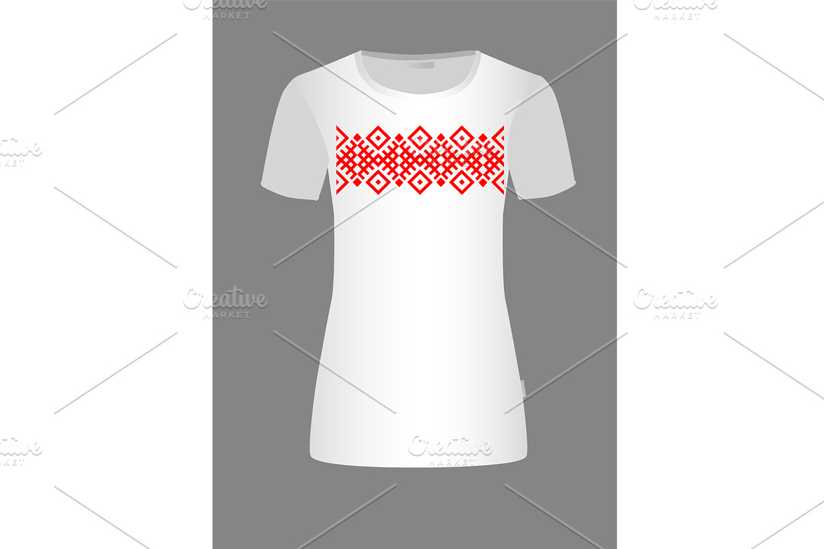 Slavic ornament for printing on a T, an Object Illustration by Nenahliadava Design