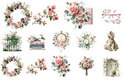 Watercolor Spring Planner Clipart, an Illustration by DreamArtGraphic (Thumbnail 2 of 4)