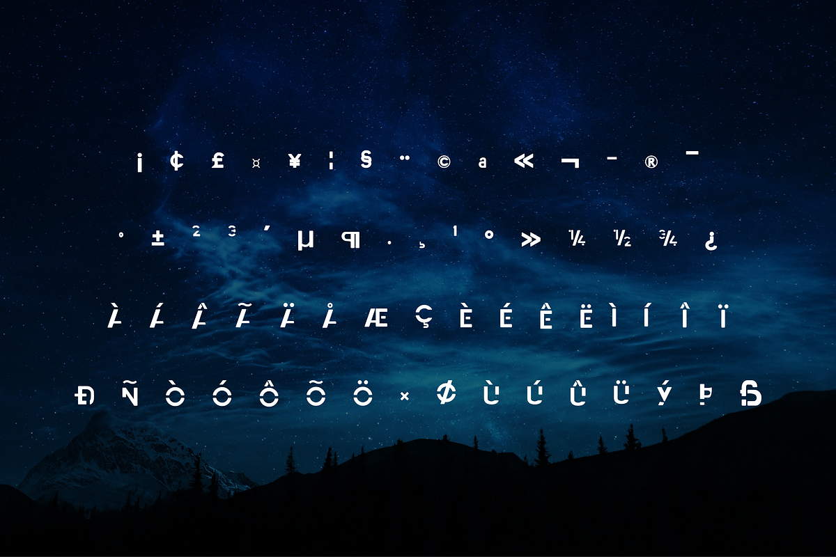 Ablestar - Retro Futuristic Typefont, a Sans Serif Font by Zakazis (Photo 8 of 8)