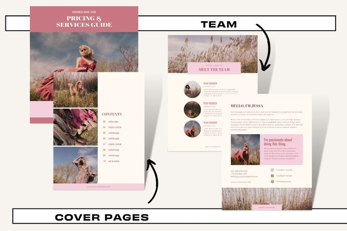 Pricing Guide - Pink Boho, a Templates & Theme by Freedom Business Shop (Photo 5 of 11)