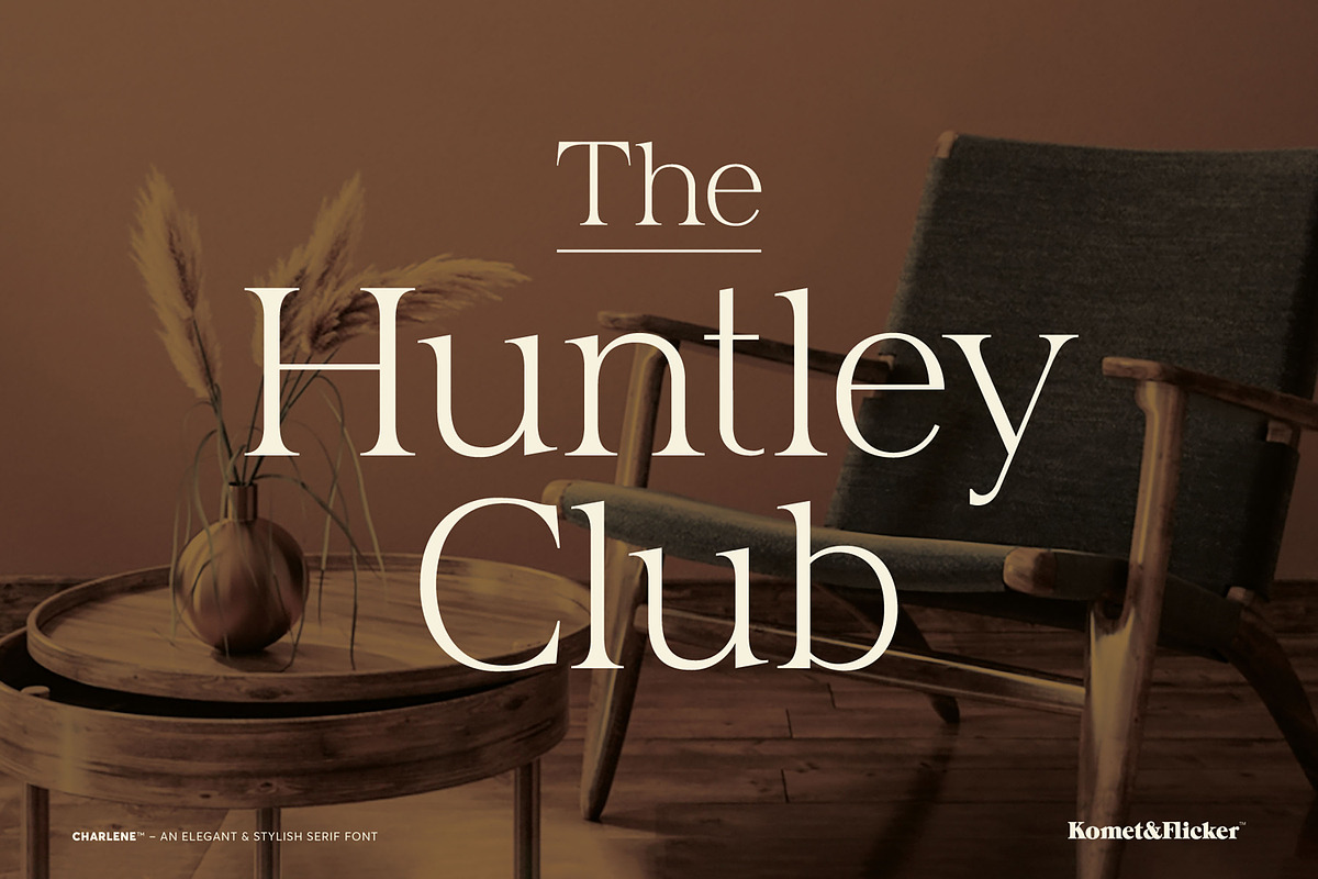 Charlene - An Elegant & Stylish Font, a Serif Font by Komet & Flicker (Photo 5 of 16)