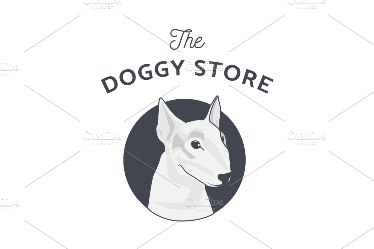Dog Illustration Logo, an Object Graphic by Onyx Templates (Photo 1 of 2)