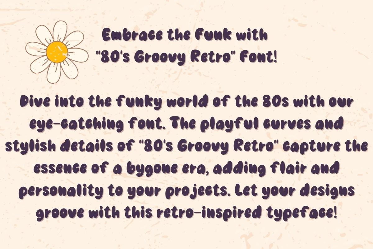 80s Groovy Retro - Handwritting, a Handwritten Font by Charmingbear59.design (Photo 4 of 5)