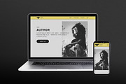 Author Theme | Nyuki | Mobirise, a Bootstrap Template by Islandtwig (Thumbnail 1 of 3)