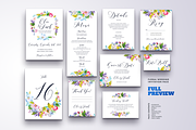 Floral Wedding Invitation Bundle, an Invitation Template by LovePowerDesigns (Thumbnail 7 of 17)