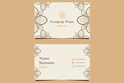 Natural Floral Business card, a Marketing Template by sekitarief (Thumbnail 2 of 3)