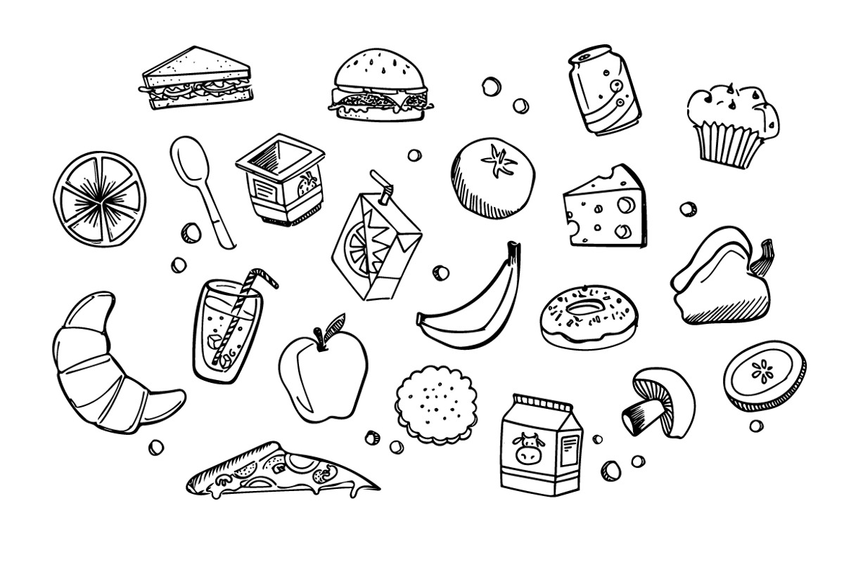 Lunch Time - Food doodles, a Food Illustration by Zomorsky (Photo 2 of 3)