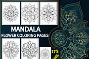 Mandala Flower Coloring Book Page, a Healthcare Illustration by Design Station (Thumbnail 1 of 5)