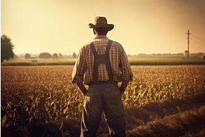 American Farmer Man. Generate Ai