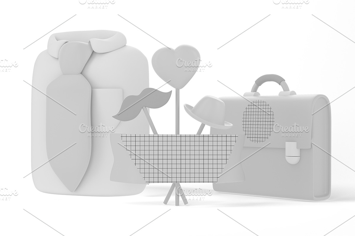 Father's Day Work Mockup, an Advertising Mockup by Qaleb Studio (Photo 1 of 2)