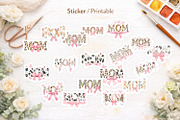 Watercolor Mom Sublimation, an Illustration by Artnoy (Thumbnail 6 of 8)