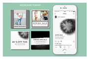 Instagram template - Black spring, a Social Media Template by AtelierCartouche (Thumbnail 4 of 5)
