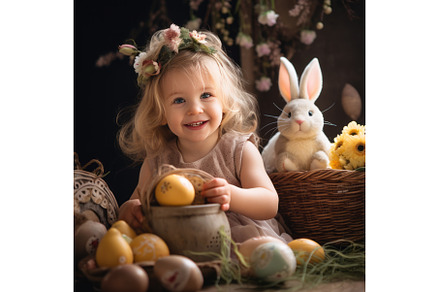 Happy Easter with Bunny