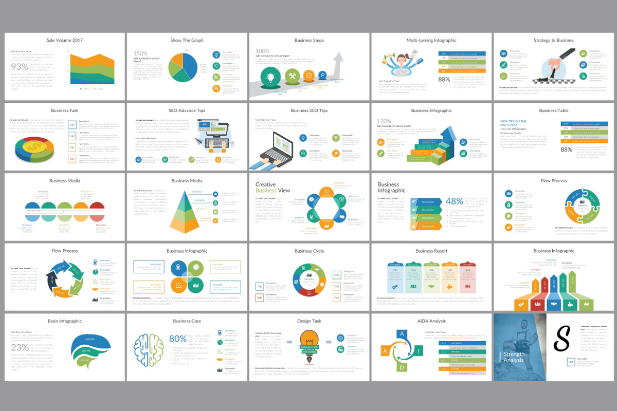 Premium Pitch Deck Template, a Presentation Template by GreenDesign (Photo 3 of 5)