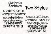Children’s Scribbles Fun Kids Doodle, a Handwritten Font by cocodesign (Thumbnail 7 of 7)