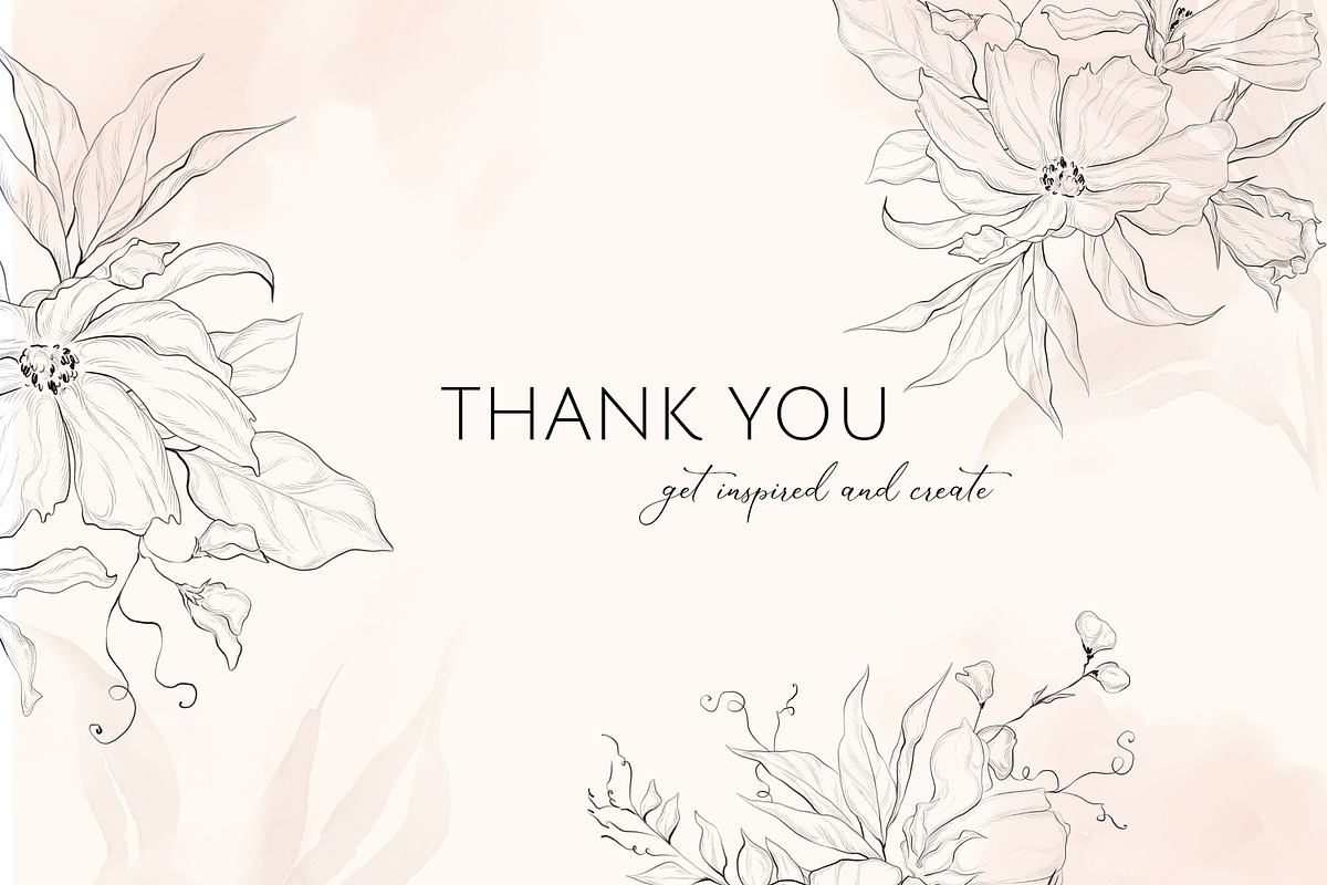 FINE GARDEN line art floral set, a Decorative Illustration by Yuliia Lashevska (Photo 12 of 12)
