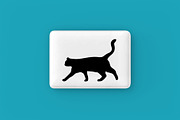 Cat Silhouette, an Animal Illustration by newminddesign (Thumbnail 2 of 3)