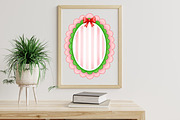 Christmas Coquette Frame Clipart, an Illustration by Libby Wishes (Thumbnail 7 of 8)