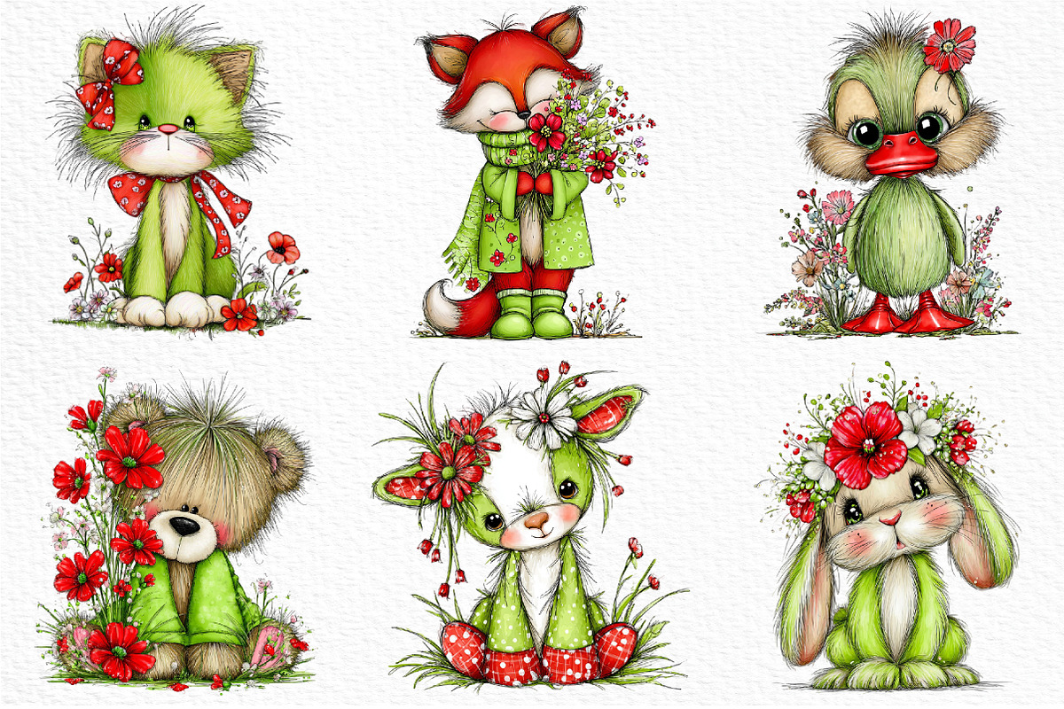 Whimsical Boho Spring Animals Png, an Illustration by Craft Nest (Photo 3 of 8)
