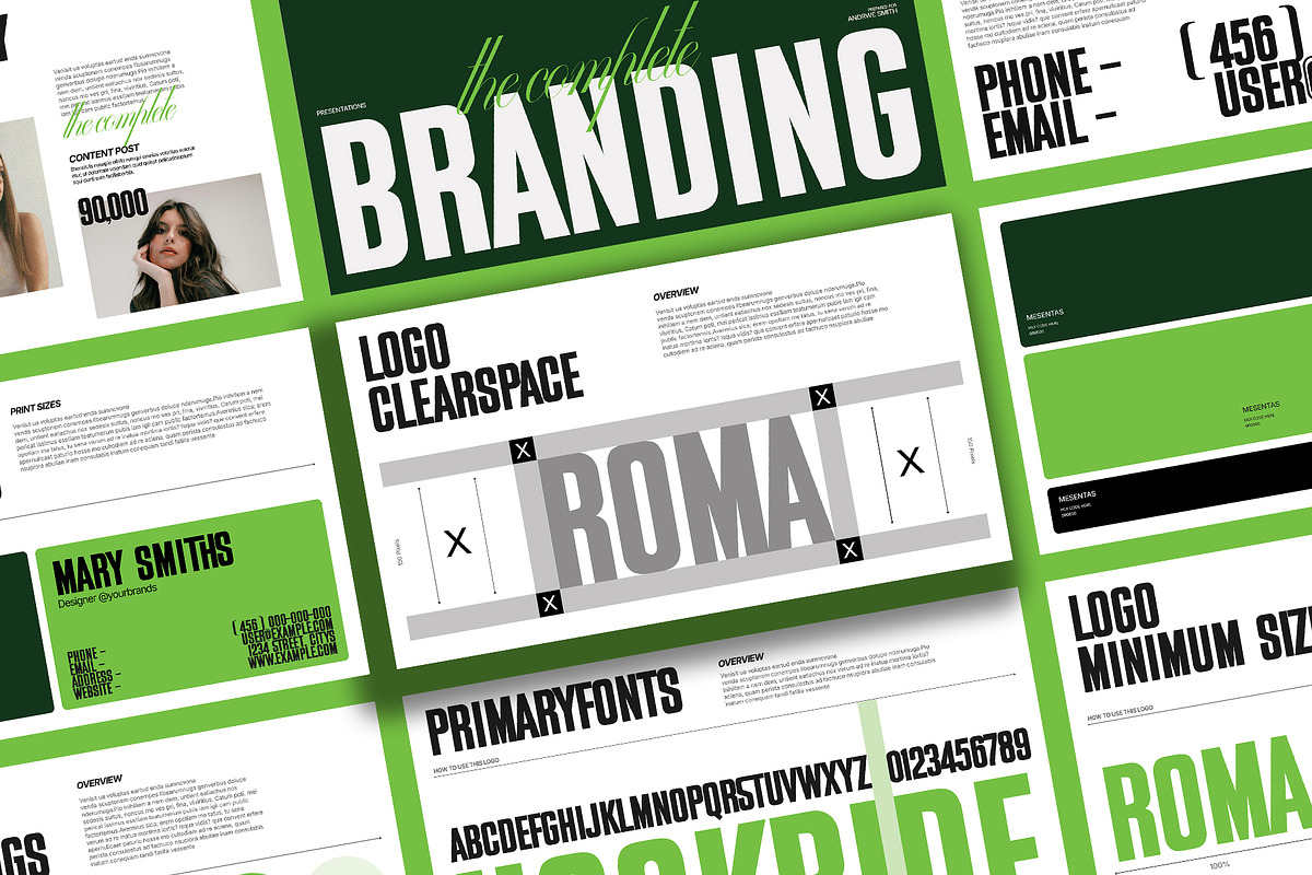 ROMA | Creative Brand Guidelines, a Branding & Logo Template by Templeste (Photo 3 of 8)