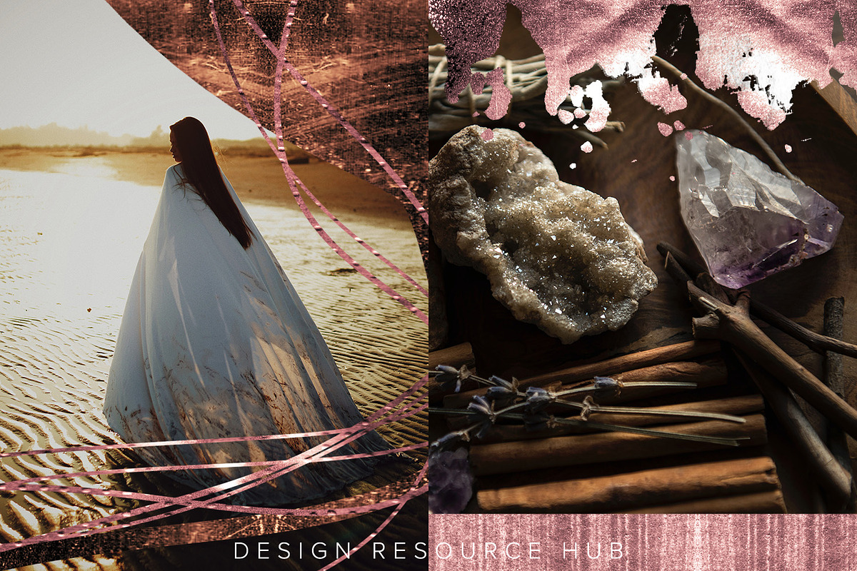 Rose Gold Foil PS Layer Style Pack, a Layer Style Add-On by Design Resource Hub (Photo 5 of 5)
