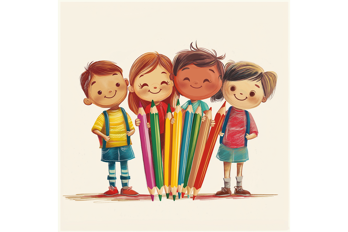Prompt Crayon Children Clipart, a Decorative Illustration by Creative design (Photo 5 of 7)