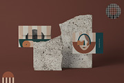 Abstract Modern faces. Geometric set, an Object Graphic by lisa_kalev (Thumbnail 5 of 10)