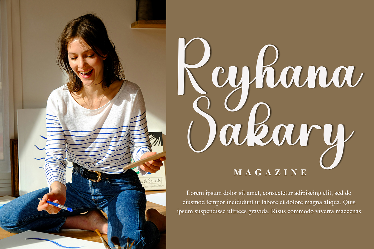 Baby Sleep, a Handwritten Font by InermediaSTUDIO (Photo 3 of 8)