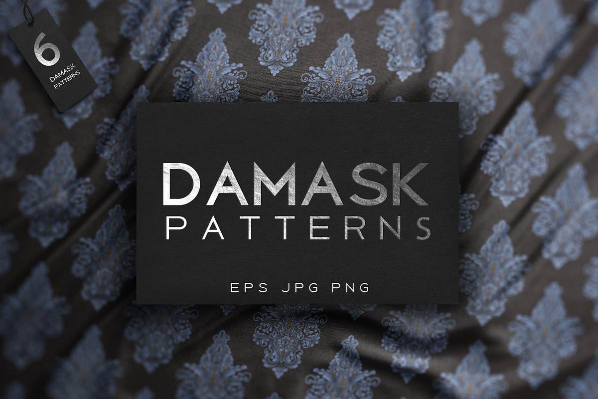 Vintage Damask patterns #1, a Pattern Graphic by GarryKillian (Photo 1 of 9)