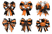 Whimsical Halloween Bow Clipart, a Seasonal Illustration by Creative Art (Thumbnail 2 of 6)