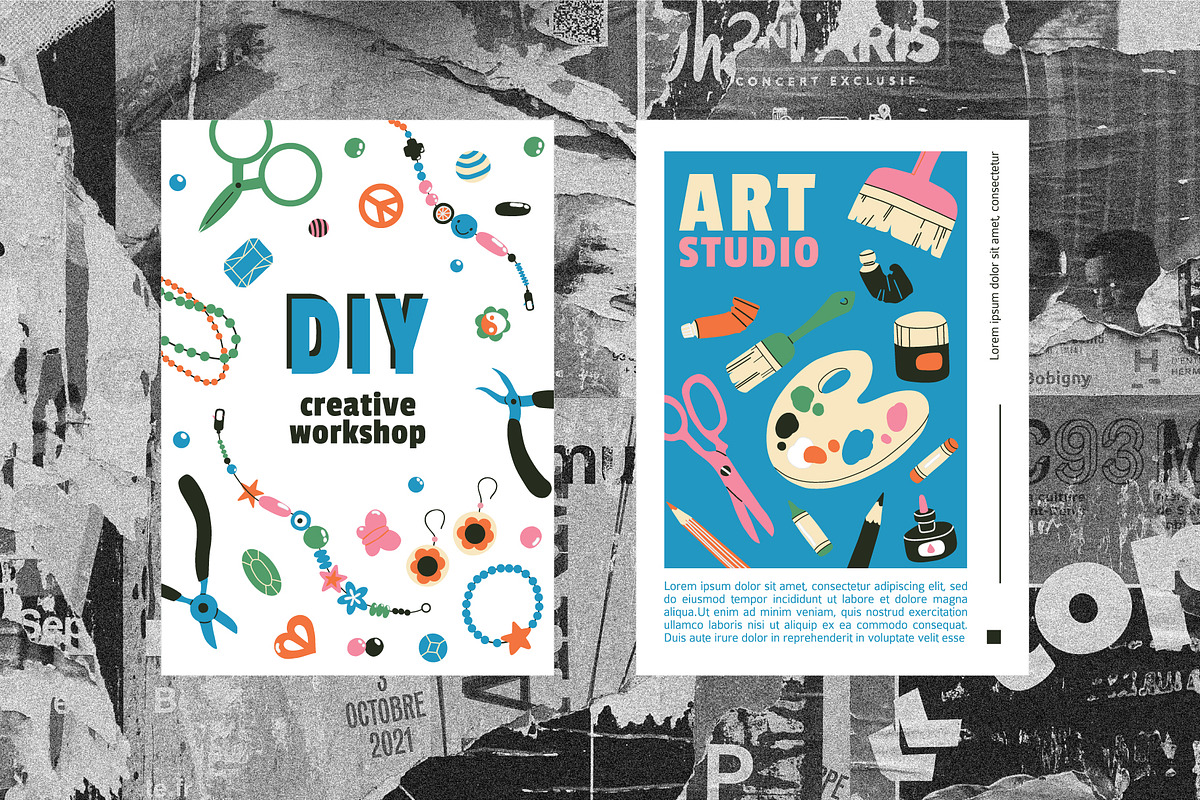 Art & Craft Bundle elements patterns, an Object Graphic by Lena Nikolaeva (Photo 16 of 17)