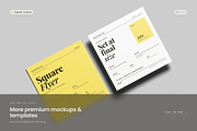 Square Flyer Poster Mockup, an Advertising Mockup by Toasin Studio (Thumbnail 7 of 7)
