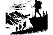 Hiking Adventure Vector Set, an Object Graphic by Creativeshirt (Thumbnail 9 of 13)