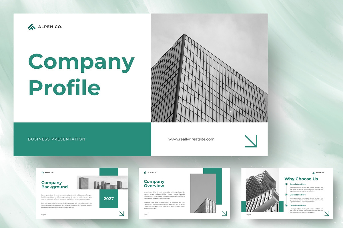 Company Profile Keynote Template, a Presentation Template by FIBRINOSÄ (Photo 1 of 4)