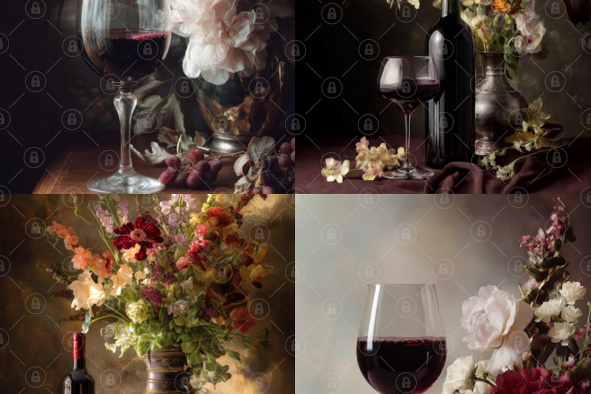 Wine Still Life 64 Images Bundle, a Food & Drink Photo by Studio ANNA (Photo 3 of 7)