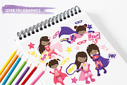 Superhero illustration pack, an Illustration by PrettyBundles (Thumbnail 3 of 5)